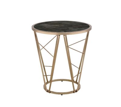 Cicatrix Coffee & End Table 83302 Champagne By Acme Furniture