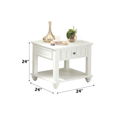 Natesa Coffee & End Table 83327 White By Acme Furniture