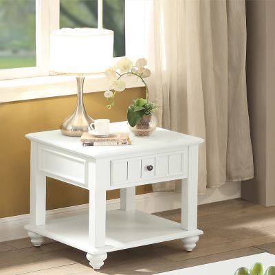 Natesa Coffee & End Table 83327 White By Acme Furniture