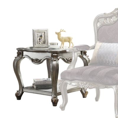 Picardy Coffee & End Table 83467 Platinum By Acme Furniture