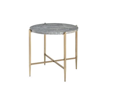 Tainte Coffee & End Table 83477 Champagne By Acme Furniture