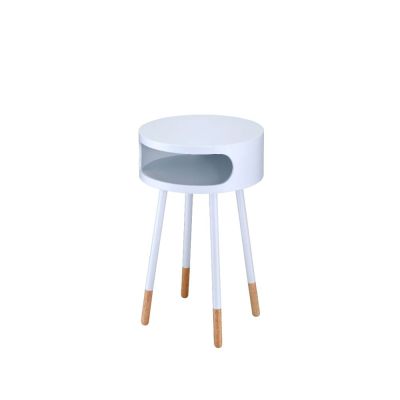 Sonria Accent Table 84445 White By Acme Furniture