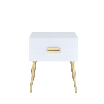 Denvor Coffee & End Table 84496 White By Acme Furniture