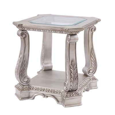 Northville Coffee & End Table 86932 Silver By Acme Furniture