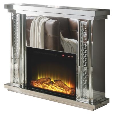 Nysa Fireplace 90254 Mirrored By Acme Furniture