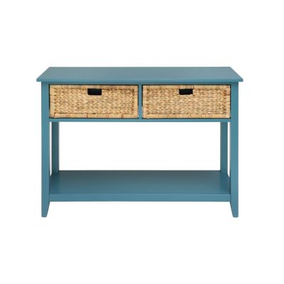 Flavius Console Table 90266 Teal By Acme Furniture