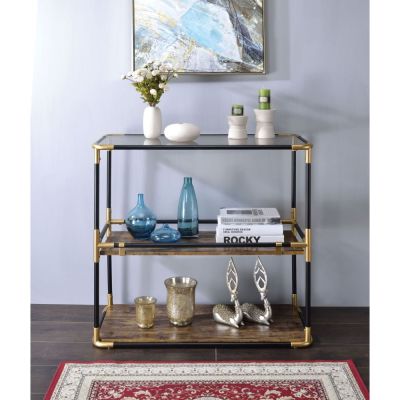 Heleris Console Table 90319 Black By Acme Furniture