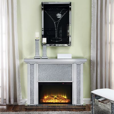 Noralie Fireplace 90457 Mirrored By Acme Furniture