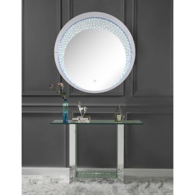 Nysa Console Table 90495 Mirrored By Acme Furniture