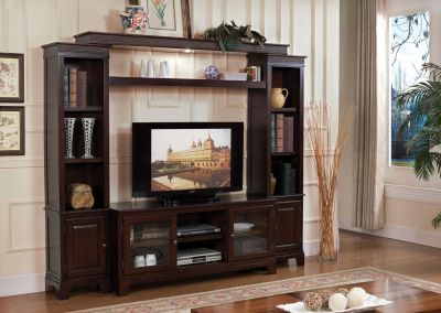 Halden Entertainment Center 91090_KIT Merlot By Acme Furniture