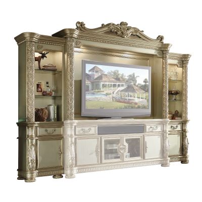 Vendome II Entertainment Center 91310 Gold By Acme Furniture