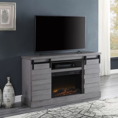 Amrita Tv Stand 91616 Gray By Acme Furniture