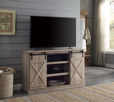 Bellona Tv Stand 91862 Oak By Acme Furniture