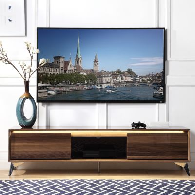 Raceloma Tv Stand 91997 Walnut By Acme Furniture