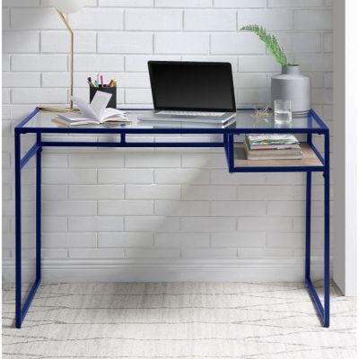 Yasin Desk 92586 Blue By Acme Furniture