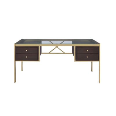 Yumia Desk 92785 Gold By Acme Furniture