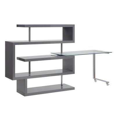 Buck II Desk 93181 Gray By Acme Furniture