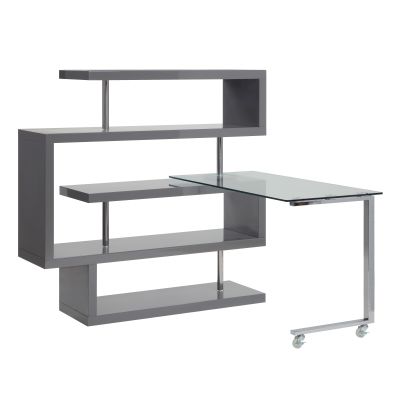 Buck II Desk 93181 Gray By Acme Furniture