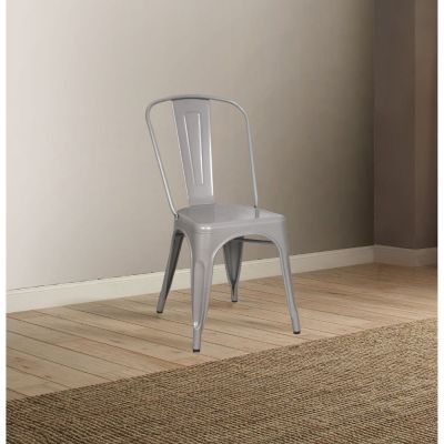 Jakia Side Chair 96256 Silver By Acme Furniture