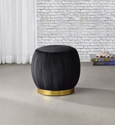 Zinnia Ottoman 96449 Black By Acme Furniture