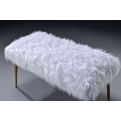 Bagley II Accent Bench 96450 White By Acme Furniture