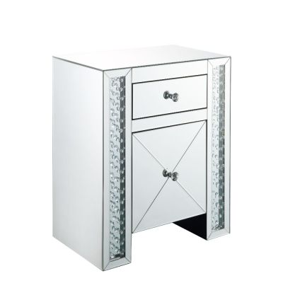 Nysa Accent Table 97026 Faux Diamonds By Acme Furniture