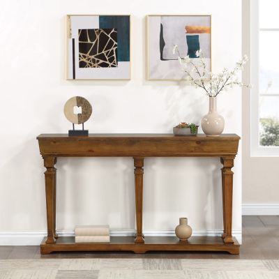 Garrison Console Table 97251 Oak By Acme Furniture