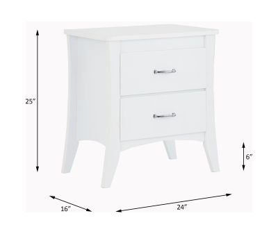 Babb Accent Table 97264 White By Acme Furniture