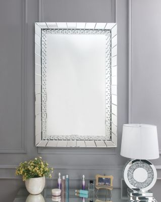 Nysa Accent Mirror 97386 Mirrored By Acme Furniture