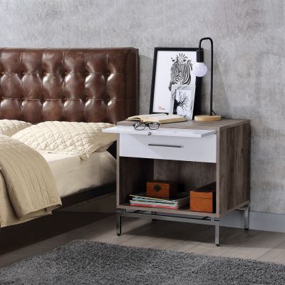 Cistus Accent Table 97555 Gray By Acme Furniture