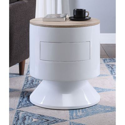 Otith Accent Table 97596 White By Acme Furniture