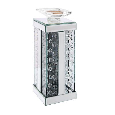 Nysa Accent Table 97621 Mirrored By Acme Furniture