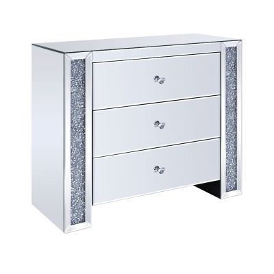 Noralie Console Cabinet 97642 Mirrored By Acme Furniture