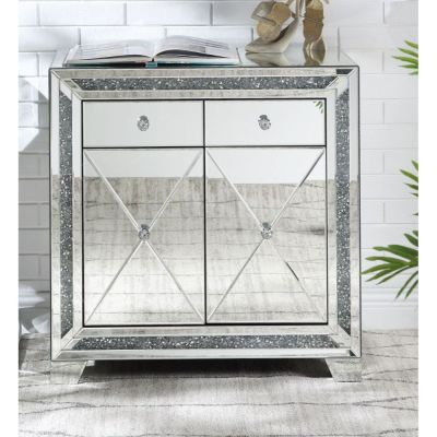 Noralie Console Cabinet 97645 Mirrored By Acme Furniture