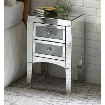 Noralie Accent Table 97651 Mirrored By Acme Furniture