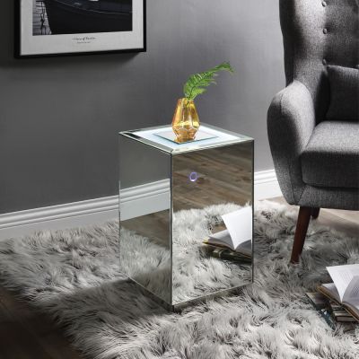 Nowles Accent Table 97704 Faux Diamonds By Acme Furniture