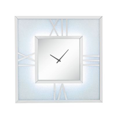 Noralie Accent Clock 97730 Mirrored By Acme Furniture