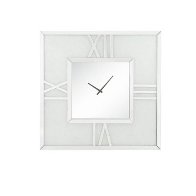 Noralie Accent Clock 97730 Mirrored By Acme Furniture