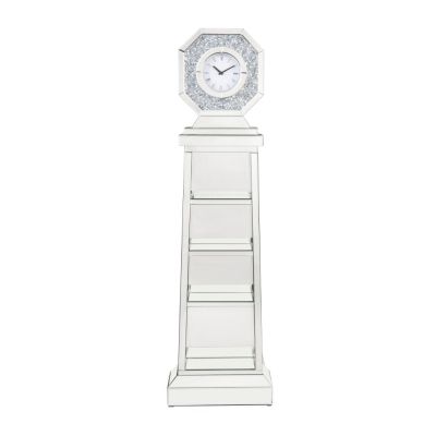 Noralie Accent Clock 97736 Mirrored By Acme Furniture