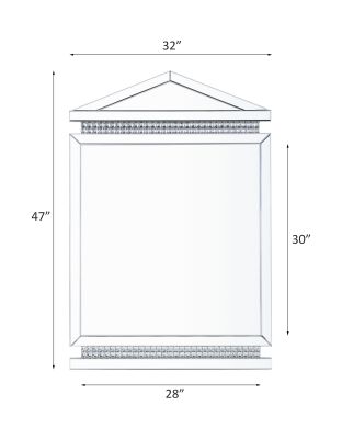 Lotus Accent Mirror 97806 Mirrored By Acme Furniture