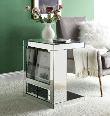 Dominic Accent Table 97939 Mirrored By Acme Furniture