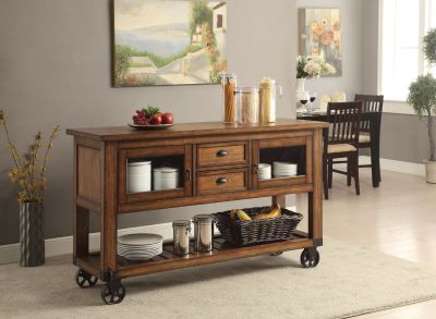 Kadri Kitchen Cabinet 98180 Chestnut By Acme Furniture