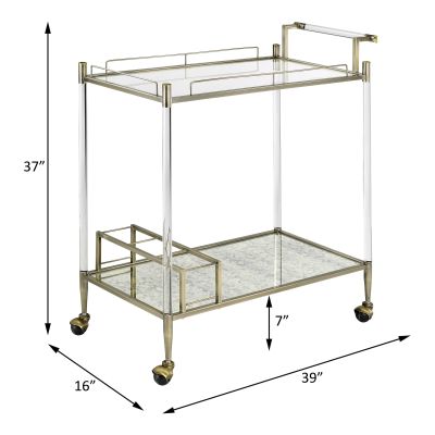 Cirro Server AC00160 Brass By Acme Furniture