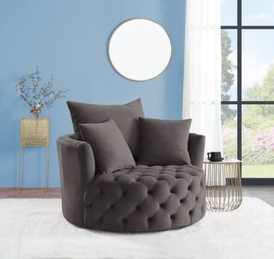 Zunyas Accent Chair AC00292 Gray By Acme Furniture