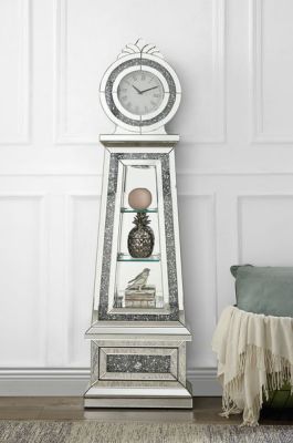 Noralie Accent Clock AC00349 Mirrored By Acme Furniture