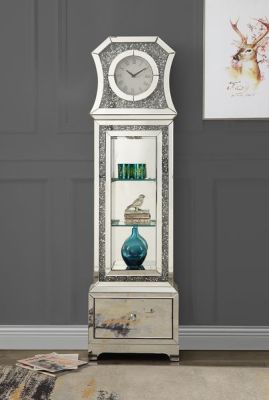 Noralie Accent Clock AC00350 Mirrored By Acme Furniture