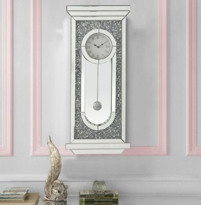 Noralie Accent Clock AC00422 Mirrored By Acme Furniture