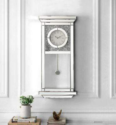 Noralie Accent Clock AC00423 Mirrored By Acme Furniture