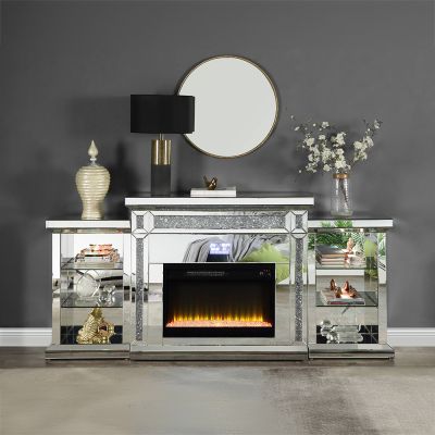 Noralie Fireplace AC00518 Mirrored By Acme Furniture