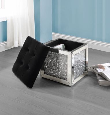 Noralie Ottoman AC00530 Mirrored By Acme Furniture